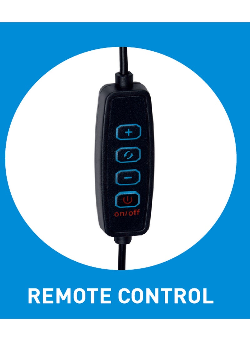 ميدي إضاءة حلقية LED قابلة للدوران 360 درجة مع حامل ثلاثي القوائم قابل للتعديل - Image 4