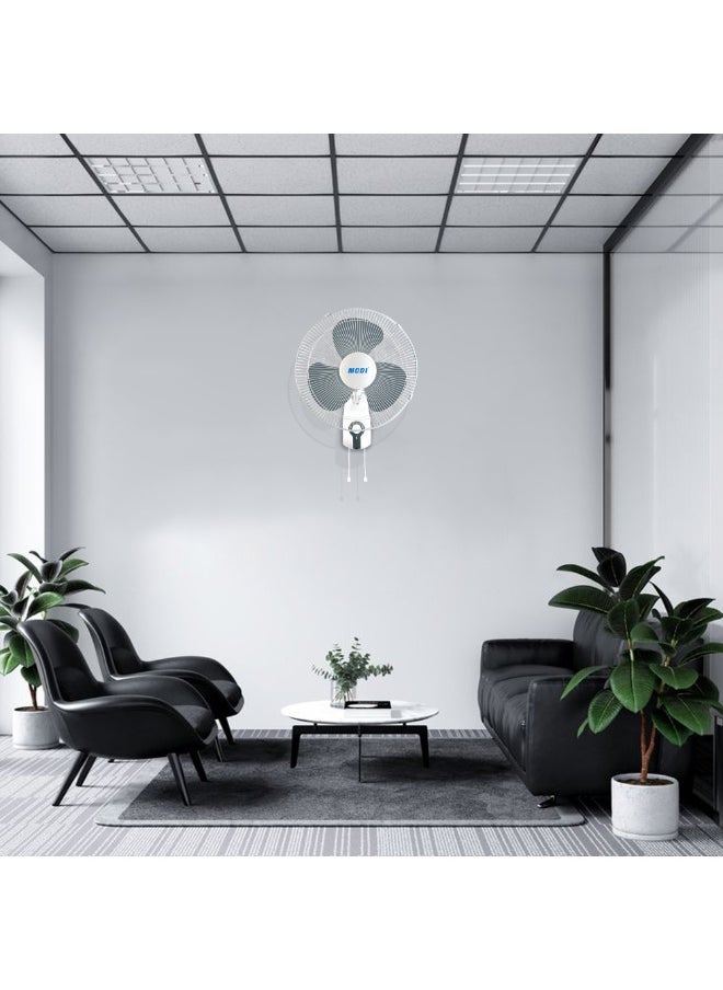 MODI - 3 Speed Wall Fan 45w White 2 Set - Image 1
