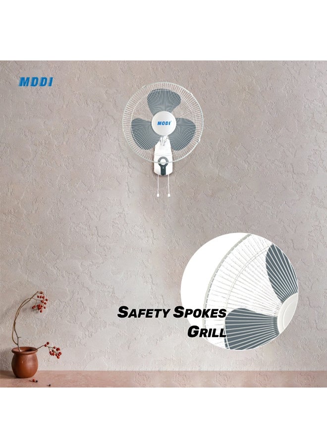 MODI - 3 Speed Wall Fan 45w White 2 Set - Image 1