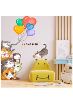 Bluejw Cartoon Lovely Cat Door Stickers Perfect For Kids' Bedrooms And Nurseries  - Image 4