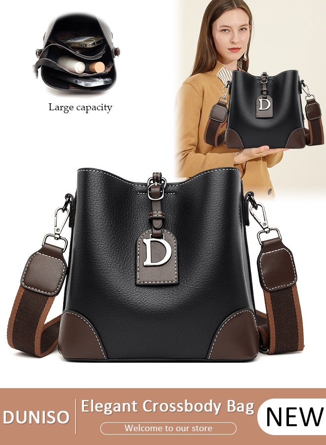 DUNISO Bucket Bag and Purses For Women Shoulder Handbags with Detachable Straps Womens Large Capacity Elegant Crossbody Bags for Mother Girl Friend Wife - Image 1