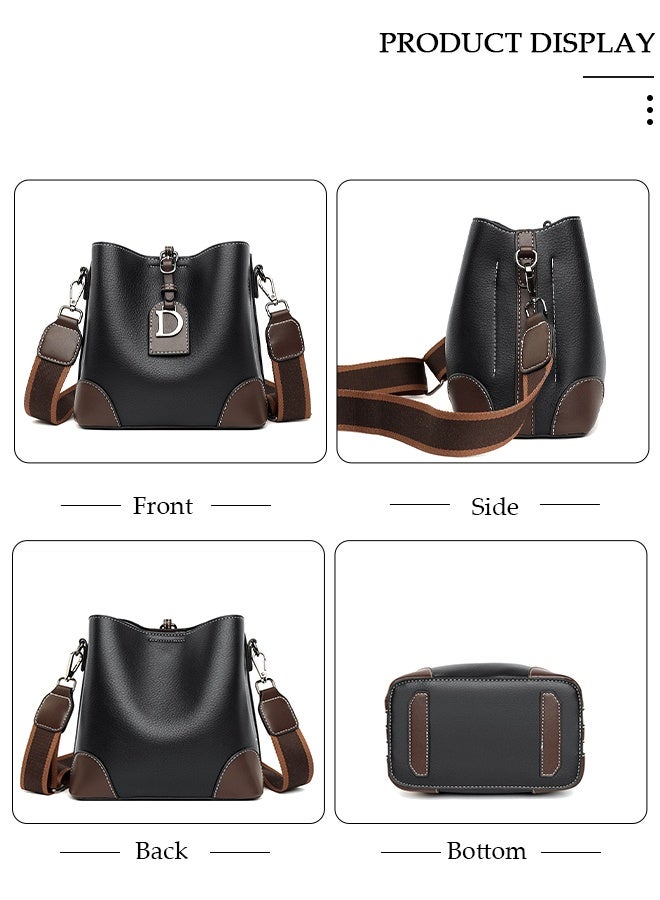 DUNISO Bucket Bag and Purses For Women Shoulder Handbags with Detachable Straps Womens Large Capacity Elegant Crossbody Bags for Mother Girl Friend Wife - Image 5