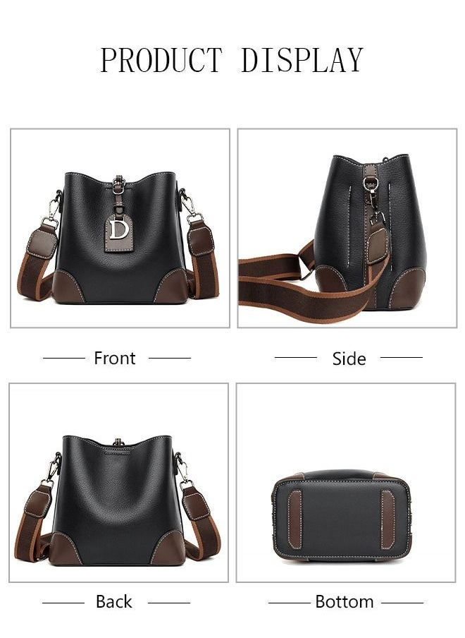 DUNISO - Bucket Bag and Purses For Women Shoulder Handbags with Detachable Straps Womens Large Capacity Elegant Crossbody Bags for Mother Girl Friend Wife - Image 1