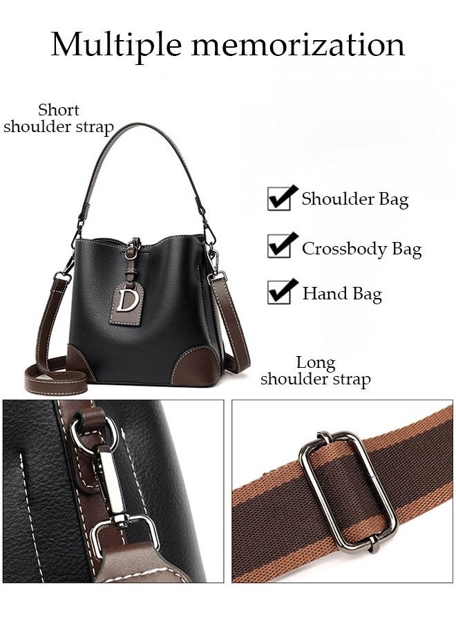 DUNISO - Bucket Bag and Purses For Women Shoulder Handbags with Detachable Straps Womens Large Capacity Elegant Crossbody Bags for Mother Girl Friend Wife - Image 1
