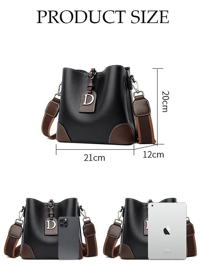 DUNISO - Bucket Bag and Purses For Women Shoulder Handbags with Detachable Straps Womens Large Capacity Elegant Crossbody Bags for Mother Girl Friend Wife - Image 1