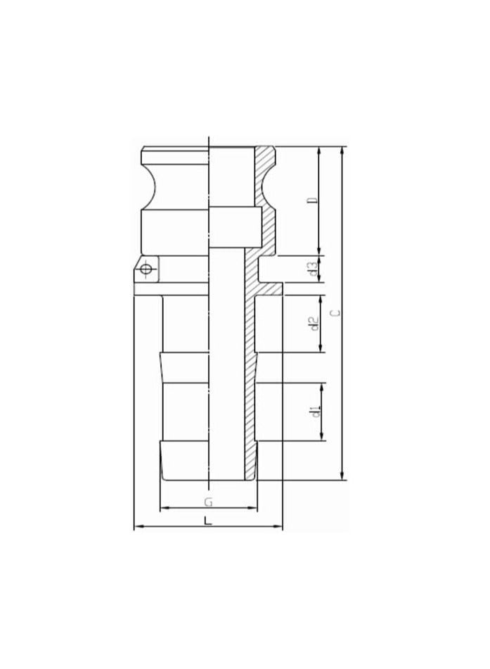 Brass Camlock Coupling Part (E 1-1/4'') - Image 2
