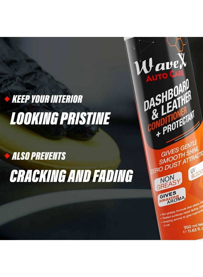 WAVEX Car Polish Kit 12 Pcs | Includes Car Dashboard Polish, Car Wax, Tyre Polish, Car Shampoo, Windshield Washer & Car Freshener, Scratch Remover, 2 Cloths, 3 Applicators - Car Washing Kit - Image 2