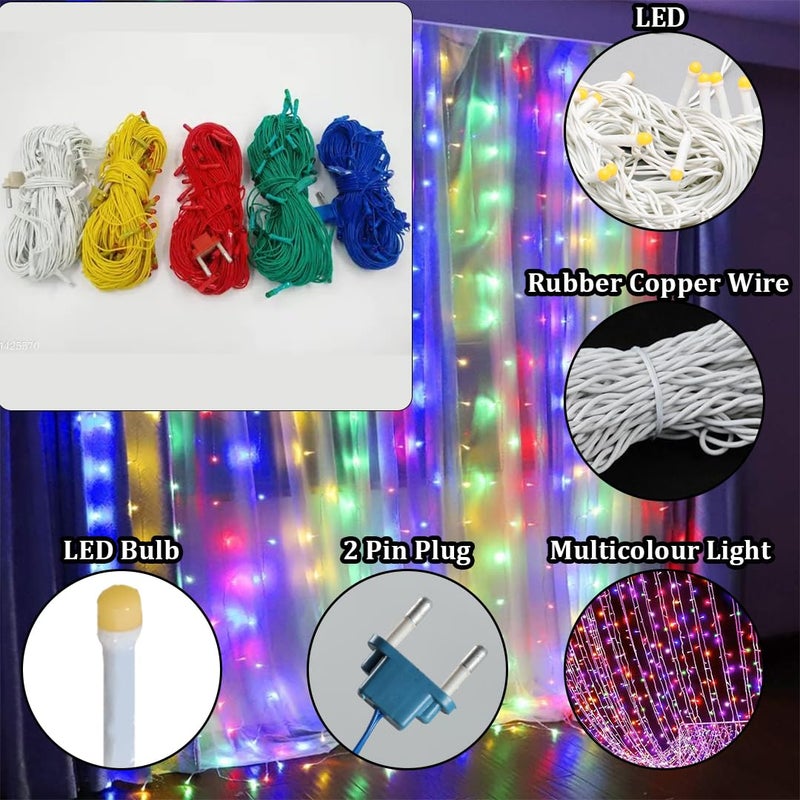 fizzytech Plastic Led Bulbs String Led Lights for Home Decoration for Diwali Decoration Items for Home Decor Lights of Home Decoration 11 Meter 40 led Set of 5 Multicolor - Image 2