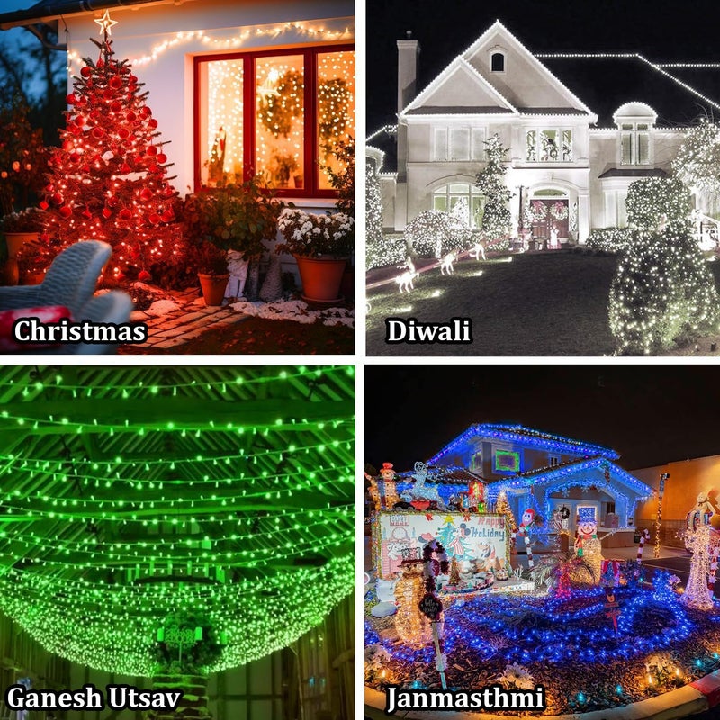 fizzytech Plastic Led Bulbs String Led Lights for Home Decoration for Diwali Decoration Items for Home Decor Lights of Home Decoration 11 Meter 40 led Set of 5 Multicolor - Image 5