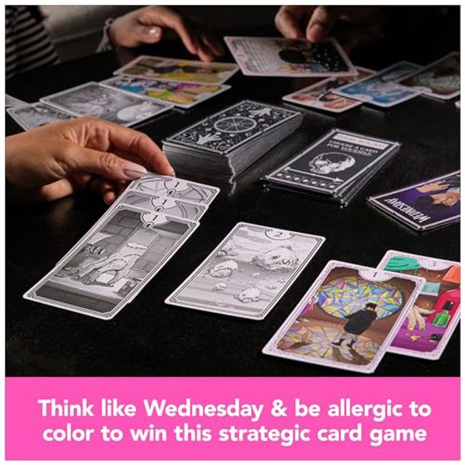 Spin Master Games , Wednesday Card Game, Premium Foil Cards from The Hit TV Series, Wednesday Collectibles, Goth Gifts, for Kids & Family, 3-10 Players, for Ages 10 & Up - Image 3