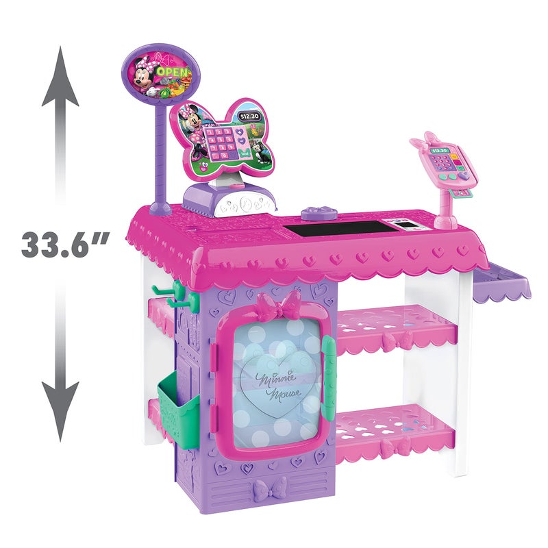 Minnie Disney Junior Minnie Mouse Marvelous Market, Pretend Play Cash Register with Realistic Sounds, 38 Play Food Pieces and Accessories, Kids Toys for Ages 3 Up by Just Play - Image 5