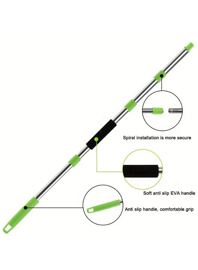 2 piece 62" Car Wash Brush Kit plus a Microfiber duster, Mitt Mop Sponge with Long Handle Microfiber Car Cleaning Brush Kit Supplies Car Washing Mop Kit Car Care Kit of Scratch-free Replacement Head for Car RV Truck - Image 4