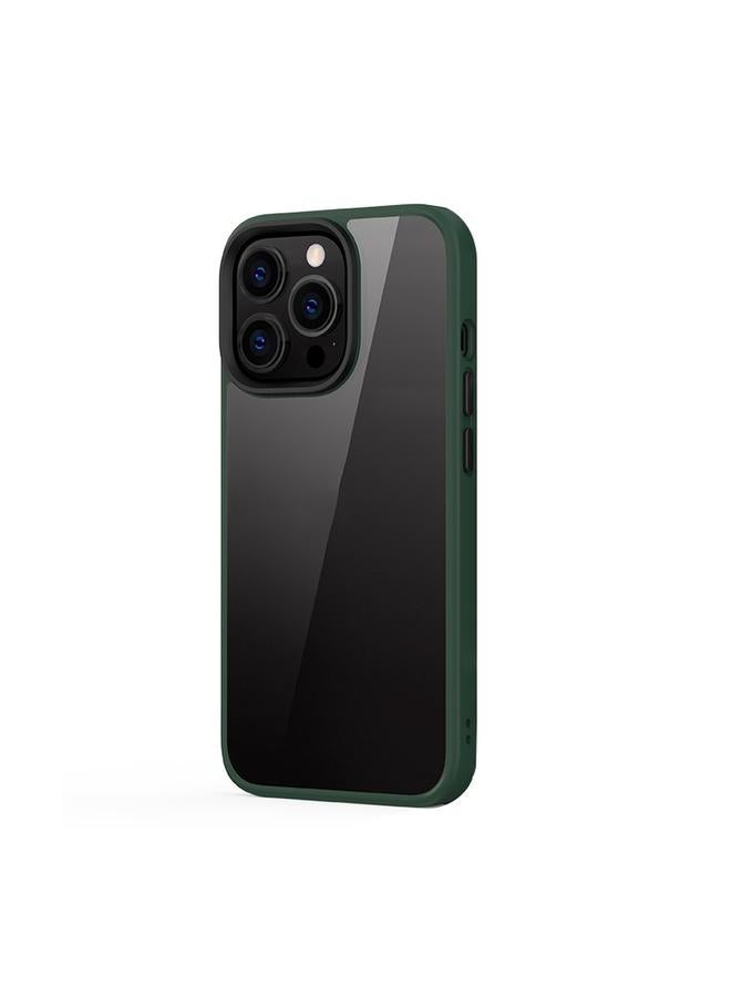 زبون جراب لهاتف iPhone 13 Pro Max Ming Shield Hybrid Frosted شفاف من البولي كربونات + جراب مقاوم للخدش والصدمات من مادة TPU - Image 2