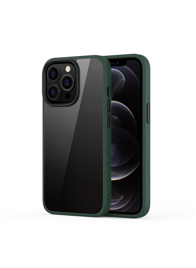 زبون جراب لهاتف iPhone 13 Pro Max Ming Shield Hybrid Frosted شفاف من البولي كربونات + جراب مقاوم للخدش والصدمات من مادة TPU - Image 1