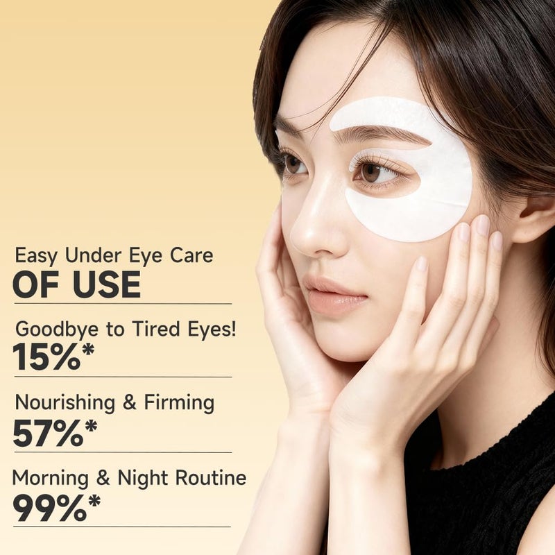 Natener 8 Pairs 5% PDRN Under Eye Patches, 6-in-1 Bio-Collagen 360Â° Eye Patches for puffy eyes, dark circles & Wrinkle | 2% Caffeine, Kojic acid, Retinol, Hyaluronic, Niacinamide | Korean Eye Care - Image 4