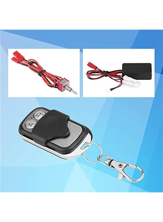 1/10 Scale RC Model Vehicle Caterpillar Car Accessory Metal Winch with Remote Control  - Image 4