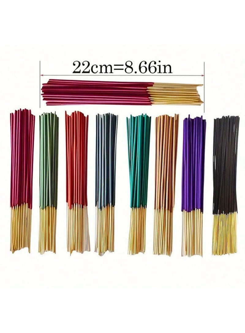 Incense sticks, multiple scents - sage, lavender, rose, cherry blossom, sweet lemon, and jasmine | Long-lasting fragrance for home and office - Image 1