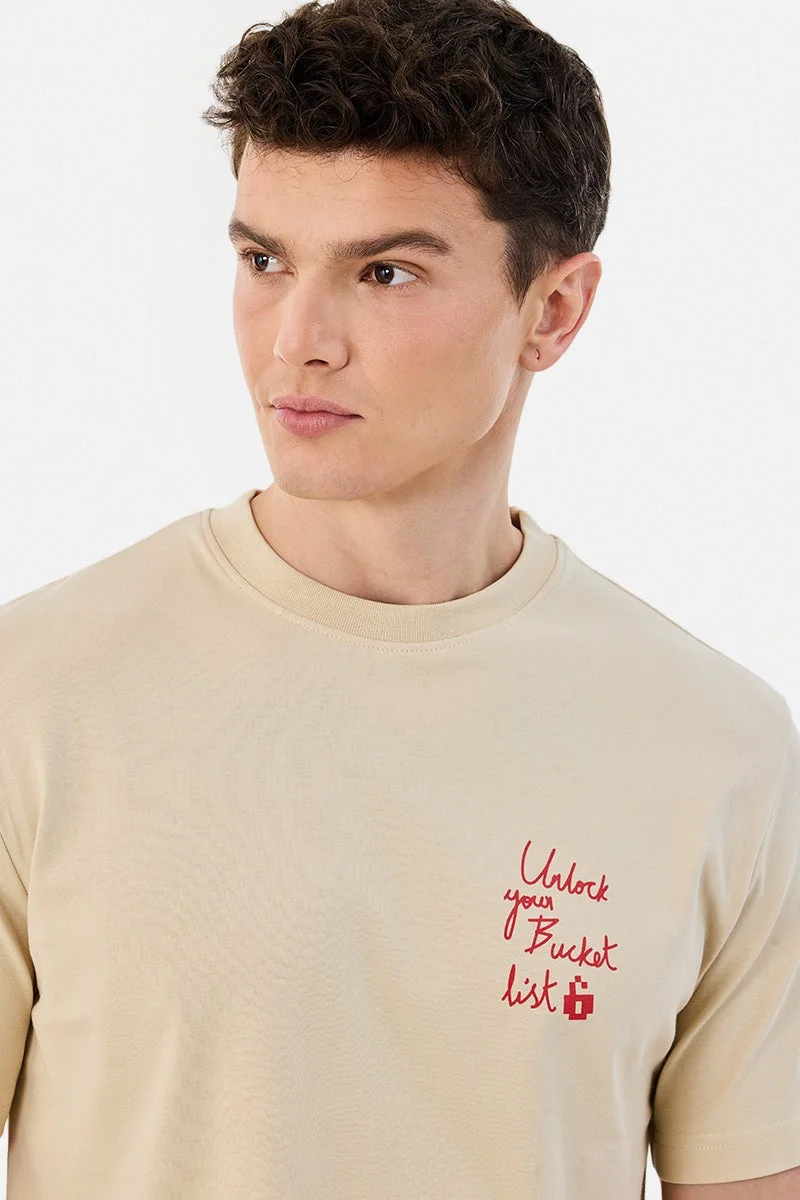 سنيتش تيشيرت قطن % بقصة عادية