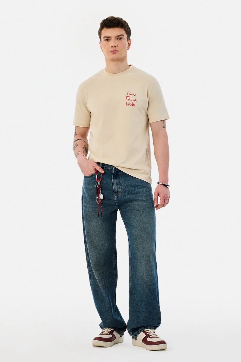 سنيتش تيشيرت قطن % بقصة عادية