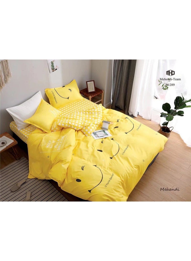 AL RAID King Size 6-Piece Bedding Set – Soft, Durable and Breathable Bed Sheets with Duvet Cover, Deep Pocket Fitted Sheet & 4 Pillowcases – All-Season Comfort