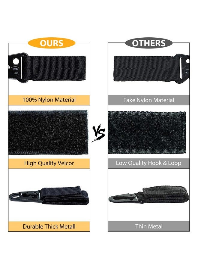 Optifit 2Pcs Outdoor Gear Durable Carabiner Multi Purpose Easy Attachment For Belt, Backpack, Portable Camping Gear Gadget Carabiner Hanging Assistance Piece,Black - Image 5