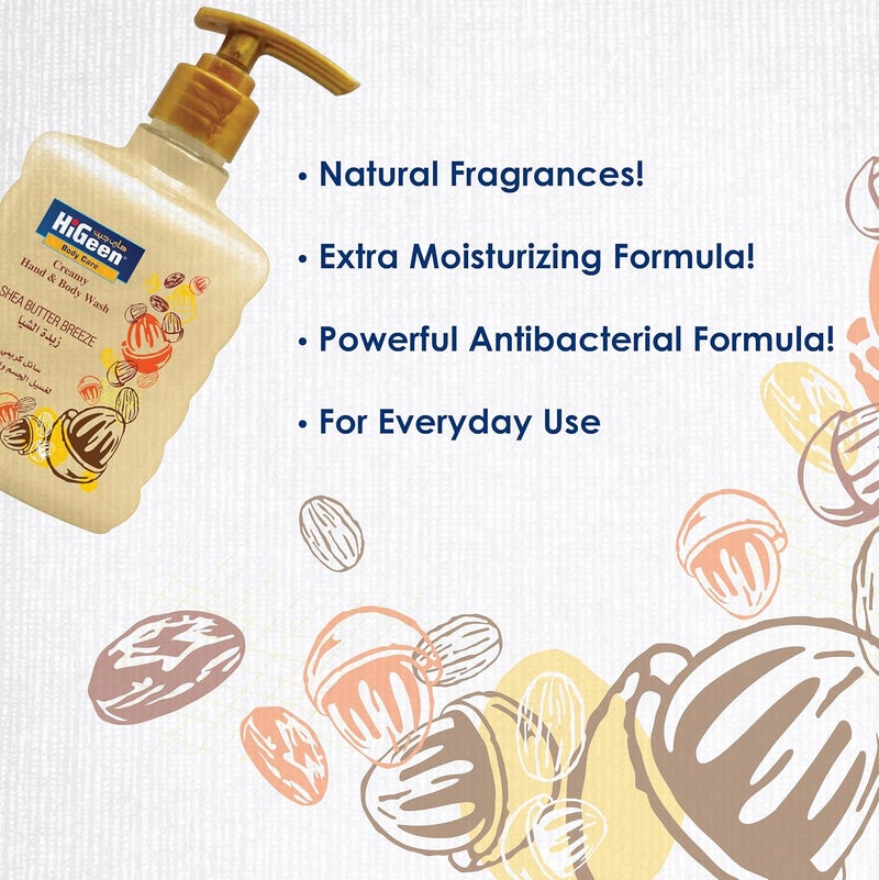 HiGeen Creamy Hand & Body Wash Shea Butter Breeze 500 ml Twin Pack - Image 3