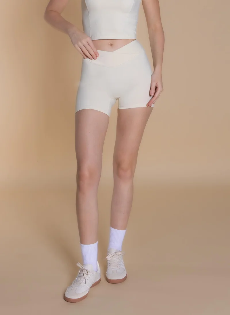 شايبس SOFT WRAP OVER CROP SHORTS