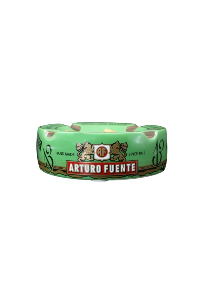 Hemingway Arturo Fuente Special Edition Large Cuba Ceramic Ashtray Four Holder Ashtray Green - Image 3