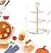 Hazyore 2 PCS 3 Tier Cupcake Stand Holder Plastic Cupcake Holder Towel with Multiple Layers of Trays Used for Cupcakes Donuts Fruits Etc White WhitePink - Image 2