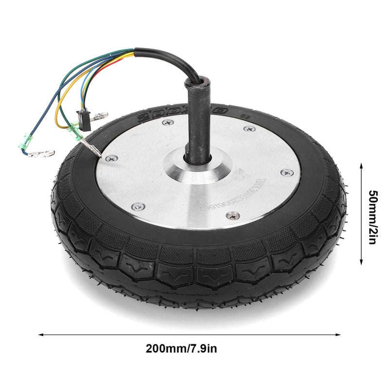 8 Inch Electric Balancing Scooter Wheel Hub Motor 350W Low Noise Puncture Proof Rubber Tires - Image 4