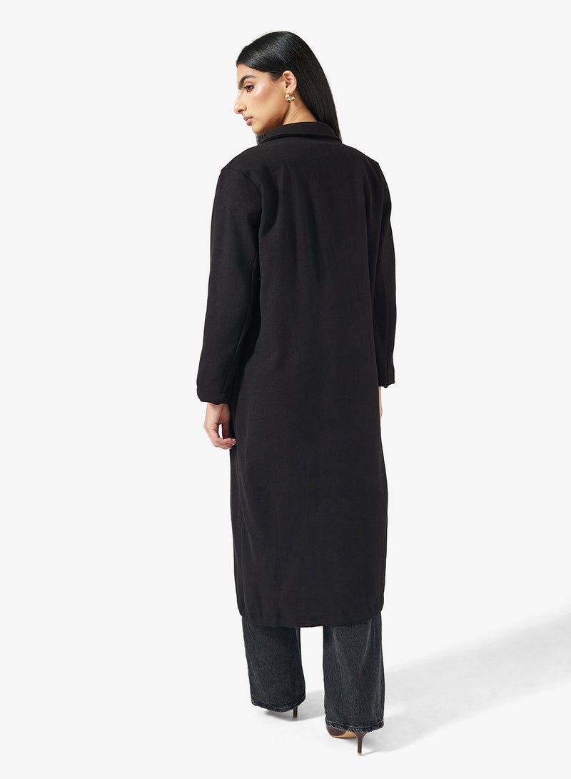 ايلا معطف متوسط الطول بياقة مطوية - Image 2