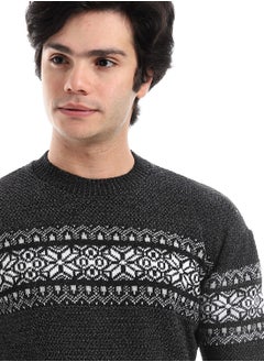 Caesar Wool Mens Pullover With Multi Design  - Image 3