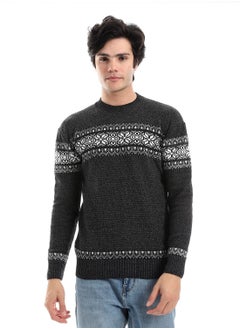 Caesar Wool Mens Pullover With Multi Design  - Image 1