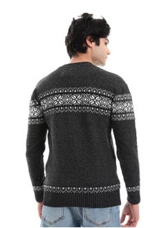 Caesar Wool Mens Pullover With Multi Design  - Image 4