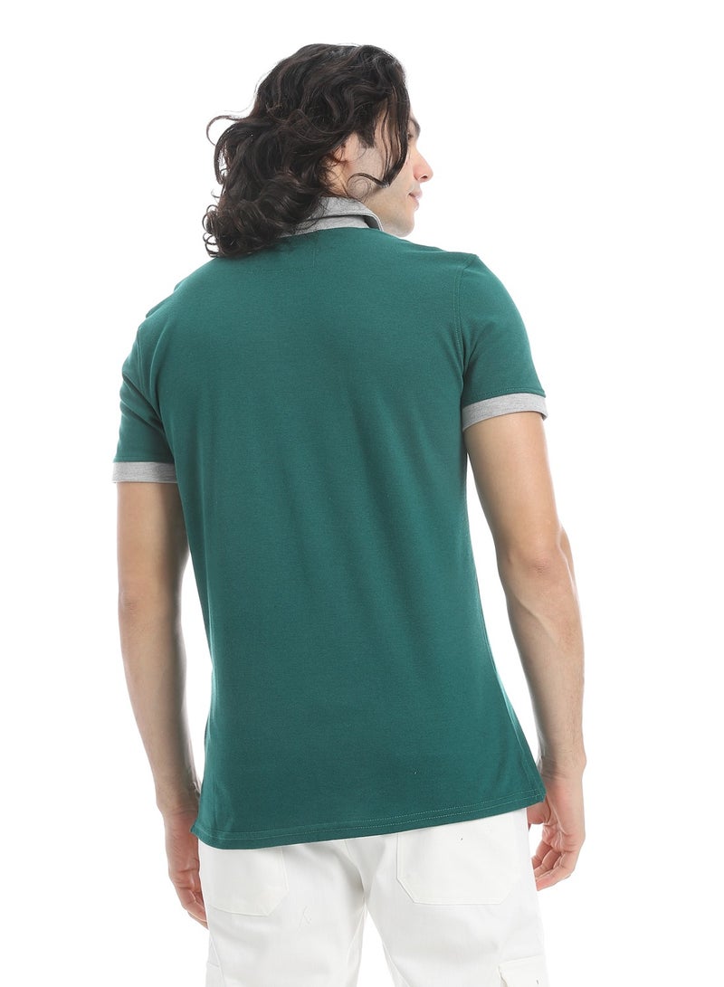 Caesar Men's plain polo shirt - Image 4