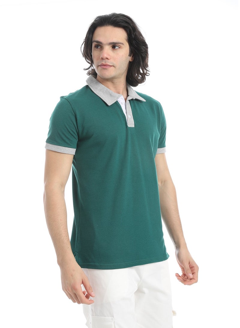 Caesar Men's plain polo shirt - Image 5