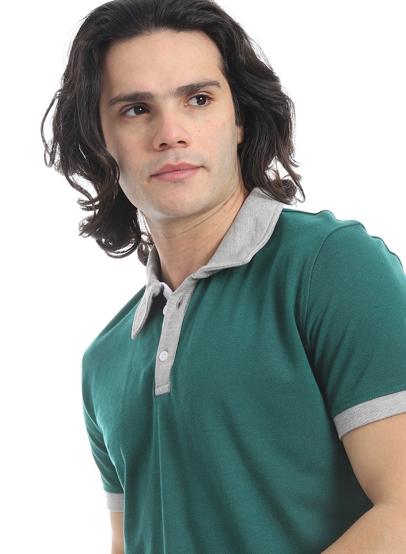 Caesar Men's plain polo shirt - Image 3