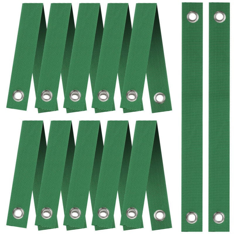Jevrench 12 PCS Tree Straps for Staking, Tree Support Straps for Guying Staking Newly Planted Sapling Straight and Hurricane Protection, Heavy Duty Tree Stake Straps for Straightening - Image 1