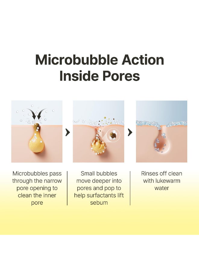 ام ايه: ان واي او رغوة التنظيف النقي والعميق ، منظف الوجه ، للتنظيف المزدوج ، منظف المسام ، إزالة الرأس الأسود ، غسيل الوجه بالحب الشباب ، العناية بالبشرة الكورية ، 6.7 أوقية فلورية (200 مل) - Image 4