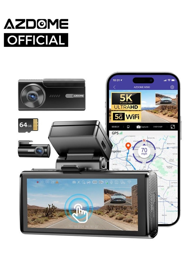 داش كام AZDOME M550 Max بدقة Ultra HD (4K + 1K + 2...