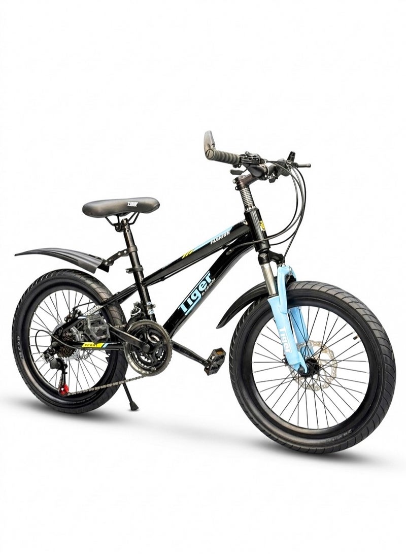 تايجر دراجة أطفال سبورت مقاس 20 بوصة – 21 سرعة – فرامل ديسك – مساعد أمامي لامتصاص الصدمات – كاوتش عريض 3.00 – مناسبة للأطفال 6-12 سنة - Image 1