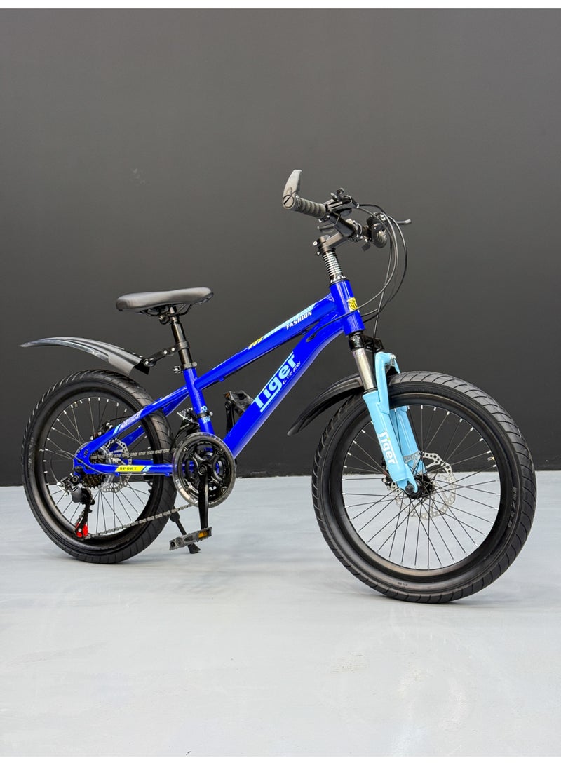 تايجر دراجة أطفال سبورت مقاس 20 بوصة – 21 سرعة – فرامل ديسك – مساعد أمامي لامتصاص الصدمات – كاوتش عريض 3.00 – مناسبة للأطفال 6-12 سنة - Image 3