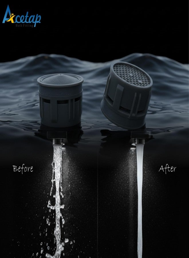 Acetap Plastic Fusion High-Pressure Replacement Water Aerator For 28 MM Tap and Faucet Foam Flow, White, Pack of 05, 2.33x2.54 cm - Image 3
