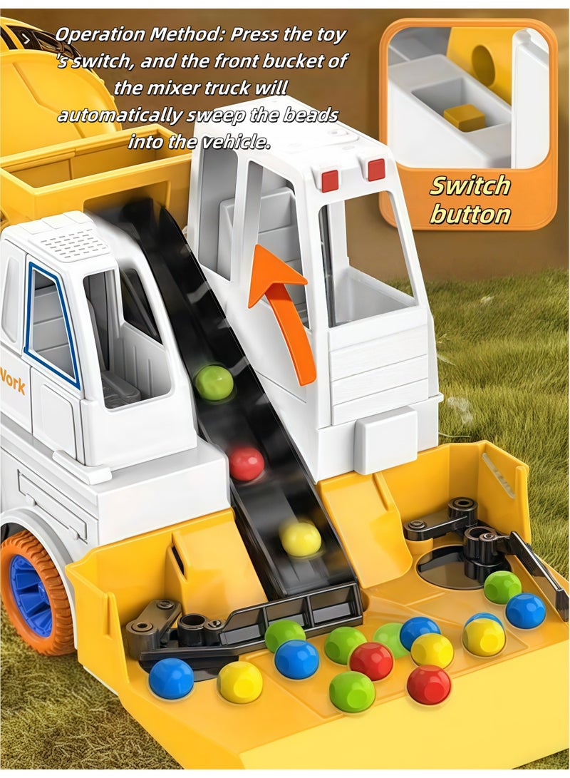 إيزي سو مركبة هندسية ، مجموعة ألعاب شاحنة البناء ، سيارة لعبة تلقائية تديرها البطارية (بطاريات غير مدرجة) ، شاحنة هندسة خلاطات الأسمنت ， ألعاب مركبة نقل محاكاة مركبة مركبة ， هدية ألعاب الهندسة التعليمية للبنات الفتيات - Image 3