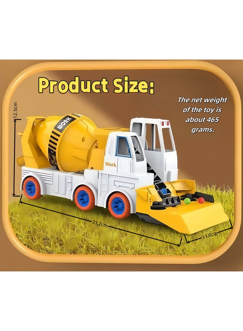 إيزي سو مركبة هندسية ، مجموعة ألعاب شاحنة البناء ، سيارة لعبة تلقائية تديرها البطارية (بطاريات غير مدرجة) ، شاحنة هندسة خلاطات الأسمنت ， ألعاب مركبة نقل محاكاة مركبة مركبة ， هدية ألعاب الهندسة التعليمية للبنات الفتيات - Image 2