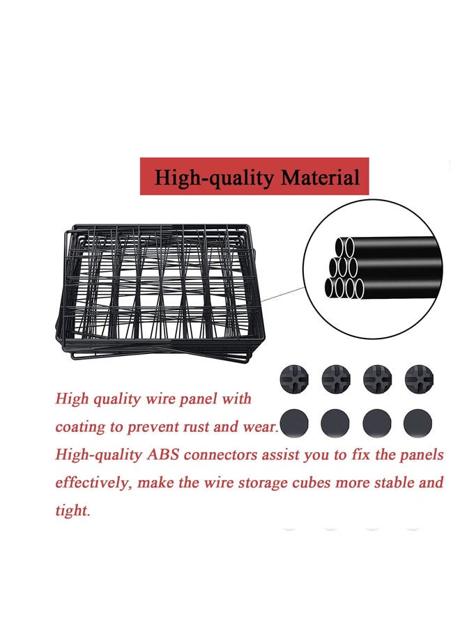 قفص قطط، حظيرة لعب للحيوانات الأليفة في الأماكن المغلقة، أقفاص حيوانات صغيرة قابلة للفصل من الأسلاك المعدنية، قفص من طابقين ومكان كبير للتمرين، أقفاص قطط صغيرة مع باب واحد - Image 3