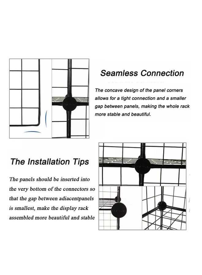 قفص قطط، حظيرة لعب للحيوانات الأليفة في الأماكن المغلقة، أقفاص حيوانات صغيرة قابلة للفصل من الأسلاك المعدنية، قفص من طابقين ومكان كبير للتمرين، أقفاص قطط صغيرة مع باب واحد - Image 2