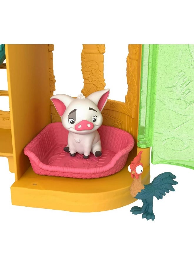 Disney Storytime Stackers Disney Princess Moana's Island Home Dollhouse Playset  - Image 5