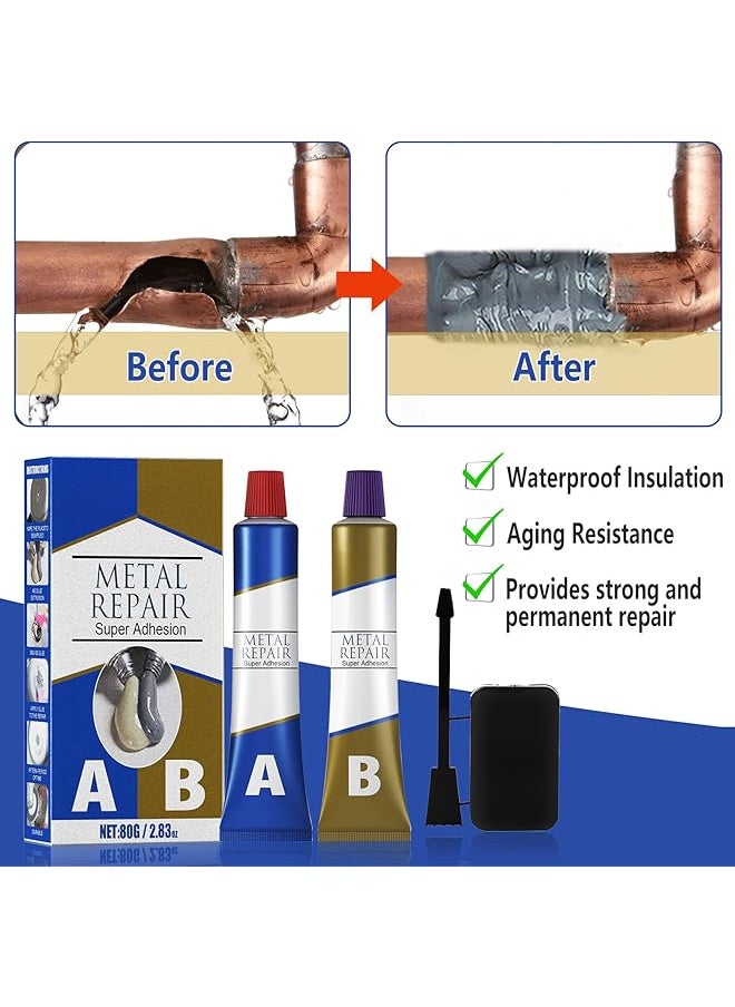 معجون إصلاح المعادن اللاصق متعدد الأغراض، غراء صناعي مقاوم للحرارة، جل لاصق فعال متعدد الأغراض لإصلاحات سريعة، 80 جرام - pzsku/ZF045D0F5D934ED0592AEZ/45/_/1740915880/1a12d109-8451-4501-891b-331f4061bc9e
