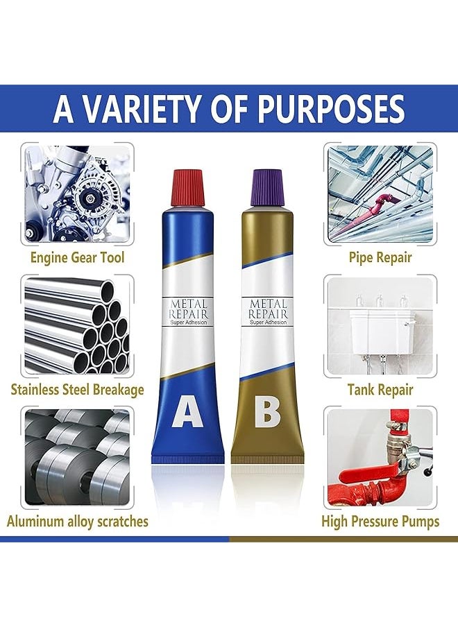 معجون إصلاح المعادن اللاصق متعدد الأغراض، غراء صناعي مقاوم للحرارة، جل لاصق فعال متعدد الأغراض لإصلاحات سريعة، 80 جرام - pzsku/ZF045D0F5D934ED0592AEZ/45/_/1740915880/4471ff29-ed27-4738-a086-daad8533ba87
